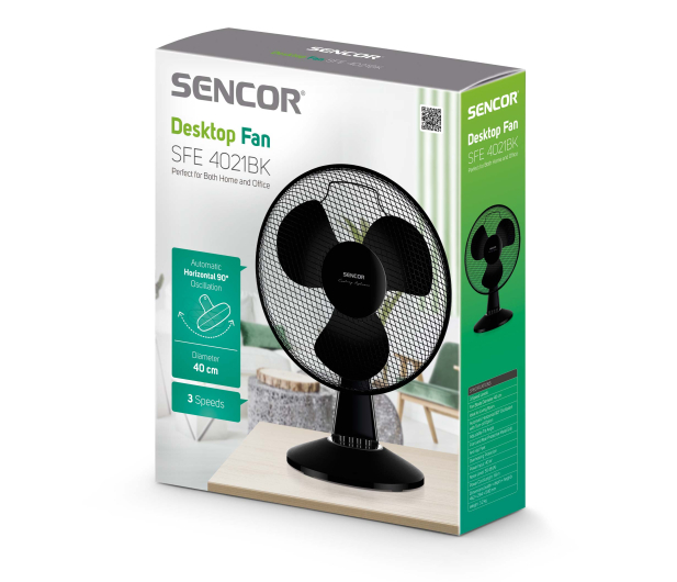 Sencor Wentylator SFE 4021BK - 1390803 - zdjęcie 2